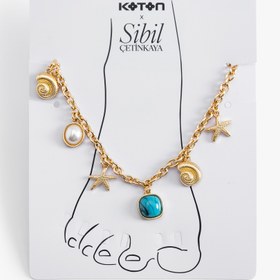 Resim Kadın Halhal Deniz Kabuğu Detaylı - Koton X Sibil Çetinkaya 