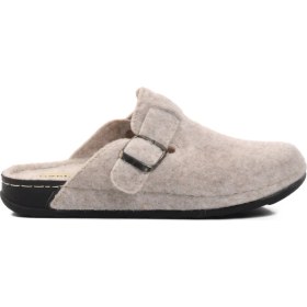 Resim Ayakmod K-9548 Bej Kadın Önü Kapalı Ev Terlik 