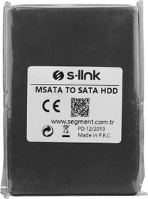 Resim MSATA TO SATA Harici 2.5" Siyah Hdd Kutusu S-Link