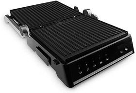 Resim Homend Grilliant 1341H Inox Gövdeli, Döküm Plakalı, 5 Programlı, Led Ekranlı Grill Tost Makinesi ve Izgara Makinesi 