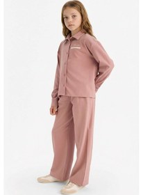 Resim Defacto Kız Çocuk Beli Lastikli Wide Leg Pantolon G4506a825wnpr347 Mor-pr347 
