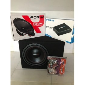 Resim For-x Forx Paket Ses Sistemi Tam Takım Forx Anfi - Forx Oval Midrange- Forx Kabinli 30 cm Wofer - Kablo Sethediye 