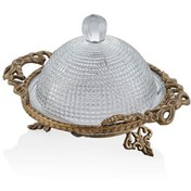 Resim Lamedore 1HQ-23560 Dome Dekoratif Kek Standı Antik Gold 19,5x19,5x13cm 