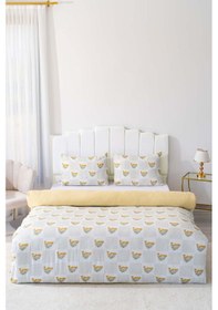 Resim Rivaistanbul Sementa Tek Kişilik Nevresim Takımı Pamuklu Sarı 