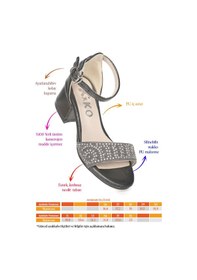 Resim Kiko Kids Heidi Günlük Kız Çocuk 3 Cm Topuklu Sandalet Abiye Ayakkabı Pudra 