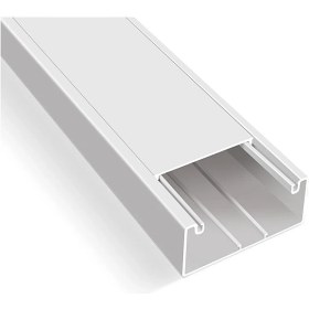 Resim Beyaz Kablo Kanalı 2 Metre 100X50 Mm, Dayanıklı ve Pratik Elektrik Düzenleme Çözümü 