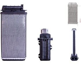 Resim Alfa Romeo 1.4 I.E 1.6 1.7 1.8 I.E Fiat Brava Bravo Marea 1.2 1.4 1.6 1.9 JTD TD 2.0 2.4 JTD 1994 Sonrası Kalorifer Radyatörü Brazing MT-AT 250X140X42 