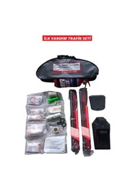 Resim Trafik Seti 1kğ Yangın Söndürme Tüpü Dahil İlk Yardım Seti Nıssan Yazılı 