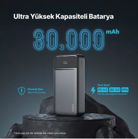 Resim Ttec ReCharger Ultra LCD 30.000mAh PD 20W Taşınabilir Hızlı Şarj Aleti/Powerbank-2BB270S 