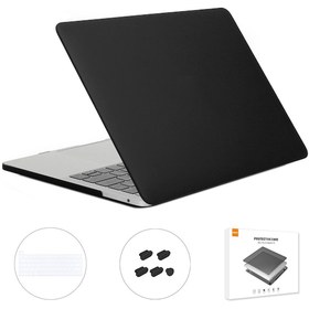 Resim Macbook Pro 13" A2251 / A2289 / A2338 Laptop Koruyucu Kılıf Seti Siyah 