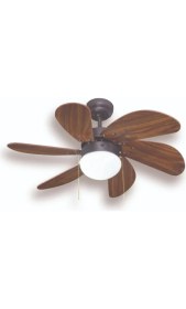 Resim Kendal 6 Kanatlı Ahşap Dekoratif Tavan Vantilatörü 60W KCF280 60W 