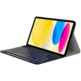 Resim Microcase Ipad 10.nesil 10.9 Inch 2022 Uyumlu Tablet Bluetooth Klavyeli Standlı Kılıf - Bkk4 