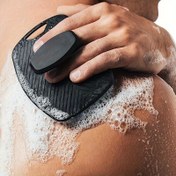 Resim SoftTouch Centilmenin Peelingi - Kaymaz Saplı Ergonomik, Yumuşak Silikon Vücut Fırçası ile Nazik Peeling, Kolay Temizlenir ve Durulunur, Pileksiz, Duş veya Banyo Zamanında Erkek Bakımı İçin Mükemmel, Şık Banyo Aksesuarı, Peeling için Banyo Eldivenleri 