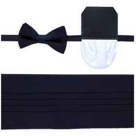 Resim Lacivert Kuşak Papyon Mendil Set 26152123c001 075 26152123c001 075 Lacivert 