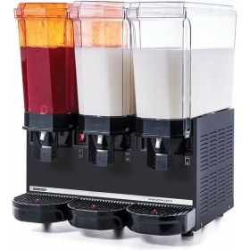 Resim SAMIXIR Klasik Triple, 1 Fıskiyeli, 2 Karıştırıcılı Soğuk İçecek Dispenseri 20+20+20 Litre Siyah 