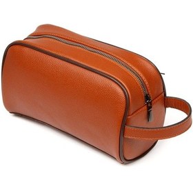 Resim Tuldar Erkek Deri Portföy Clutch Traş Kozmetik Bakım Ve Günlük El Çantası Tul374 Taba 