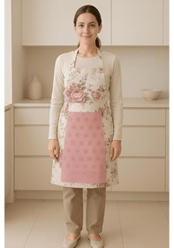 Resim Havlulu Mutfak Önlüğü Pratik Kullanım Önlük Pudra 