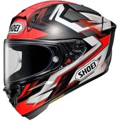 Resim Shoei X-Spirit Pro Escalate Tc-1 Kapalı Motosiklet Kaskı Kırmızı - Siyah 