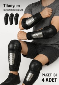 Resim Motorcu Dizlik ve Dirseklik Koruma Seti 