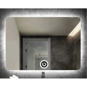 Resim Global Led Mirror 80X120 cm Dokunmatik Tuşlu Ledli Ayna Banyo Aynası Dekoratif Ayna Boy Ayna Salon Duvar Ayna 