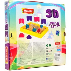 Resim EREN 3d Kalıplı Pony Kinetik Kum Set 500 gr Kum-032 