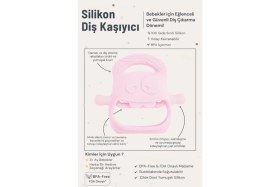 Resim MiraLive Pembe Bebek Silikon Diş Kaşıyıcı 