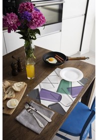 Resim Dekoratif Baskılı Keçe Amerikan Servisi, Supla 2'Li Servis Takım -337 Çok Renkli 