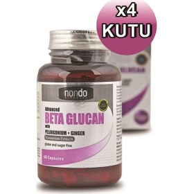Resim Nondo Beta Glucan 60 Kapsül 4 Adet 240 Kapsül 