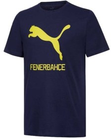 Resim Puma Fsk Cat Tee Lacivert T-shirt 