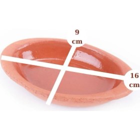 Resim 3'lü Sırlı Mini Oval Toprak Kase Seti, Çok Amaçlı Servis ve Sürme Kase, Kahverengi 
