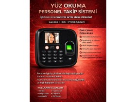 Resim Wifi Yüz Okuma-Parmak Izi Personel Takip Cihazı-Maaş Puantaj Yazılımı 