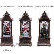 Resim Vkemall Retro Noel Işıklı Fener Dekoratif Süs 3xag13 Pil Dahil - Ev Bahçe Partisi Noel Günü Santral Süsleme 