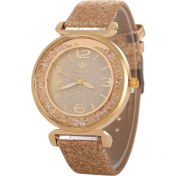 Resim Generico Fulaıda Kadın Taklidi Altın Tozu Pu Deri Kayış Kuvars Izle Altın (Yurt Dışından) 