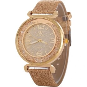 Resim Generico Fulaıda Kadın Taklidi Altın Tozu Pu Deri Kayış Kuvars Izle Altın (Yurt Dışından) 