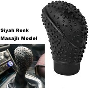 Resim Point Silikonlu Vites Topuzu Kılıfı Siyah Oval Üniversal Ithal (532229510) 