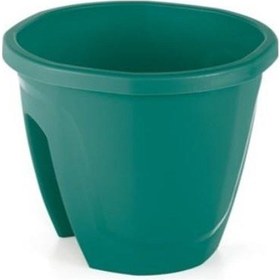 Resim Omnipazar So-zs01 Zümrüt Balkon Saksı 7,5 Litre No 1 Yeşil 18008 