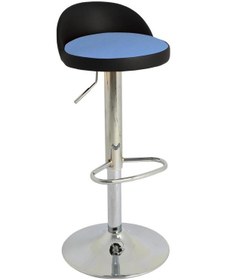 Resim Bürocci 9560S0119 Jack Bar Sandalyesi Mavi Deri Mavi 