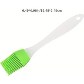 Resim Maxaccess Yeşil Silikon Fırça Yüksek Isıya Dayanıklı Pişirme Fırçası Kek Pasta Izgara Yağ Fırçası Mutfak 