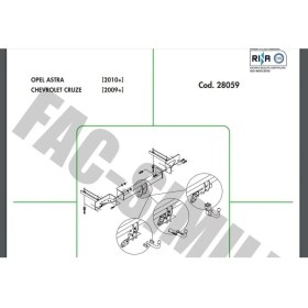Resim Yatay Söktak Opel Astra - Chevrolet Cruze 