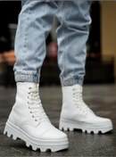 Resim Byshoes Knack Yüksek Taban Ayakkabı B-023 Beyaz 