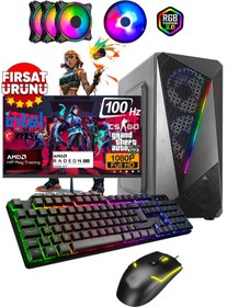 Resim HURACAN PC Rx55/intel Core I3 10100f/amd Radeon Rx5500xt 8gb/16gb Ddr4/512gb Nvme M2 Ssd Oyuncu Bilgisayarı 