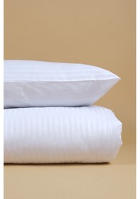 Resim Tokyo Serisi %100 Pamuk Saten 2 Adet Yastık Kılıfı 50 70cm Beyaz 