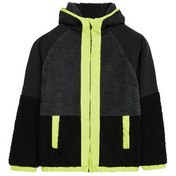 Resim Skechers B Outdoor Fleece Full Zip Sherpa Çocuk Mont Siyah 