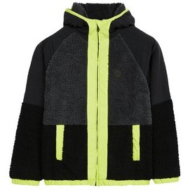 Resim Skechers B Outdoor Fleece Full Zip Sherpa Çocuk Mont Siyah 