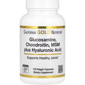 Resim California Gold Nutrition, Glucosamine Glukozamin Chondroitin, MSM plus Hyaluronic 120 Veggie Caps 