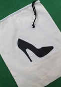 Resim Emtory Home 2 Adet Stiletto Baskılı Keten Ayakkabı Poşeti - Ayakkabı Düzenleyici 