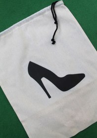 Resim Emtory Home 2 Adet Stiletto Baskılı Keten Ayakkabı Poşeti - Ayakkabı Düzenleyici 