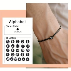 Resim Yeni 26 İngilizce Harfli El Yapımı Örgülü Çift En İyi Arkadaş Öğrenci El İpi El Süsü 