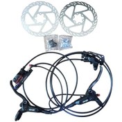 Resim Elektrikli Bisiklet Evo Hidrolik Disk Fren Seti Komple Sensörlü Çok 