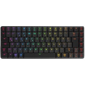 Resim Rampage W-GRANITE Siyah/Gri Low Profile RED SWITCH Q RGB 2,4 ghz+ BT Mekanik Gaming Oyuncu Klavye Aynı gün ücretsiz kargo.2yıl garantili